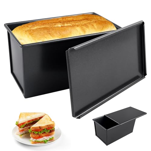 Brotbackform mit Deckel, Antihaft Brotformen...