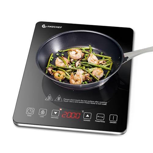 Induktionskochfeld 1 Platte, AMZCHEF...