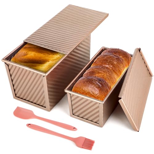 RMIVEGLIA 2 Stück Brotbackform mit Deckel...