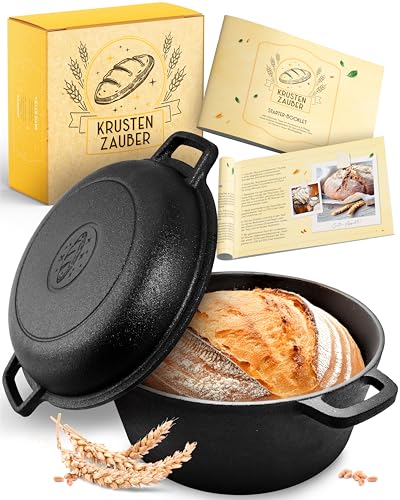 KRUSTENZAUBER 26cm Gusseisen Topf Brot backen...