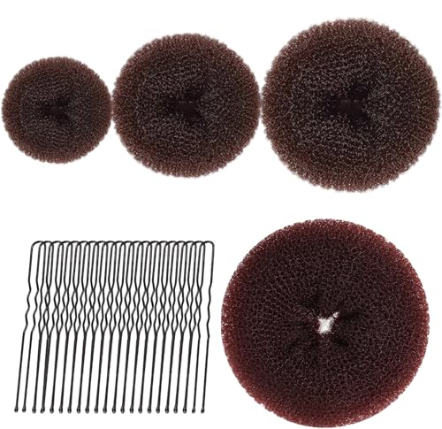 4 Stück Duttkissen Set,Mini Duttkissen Klein...