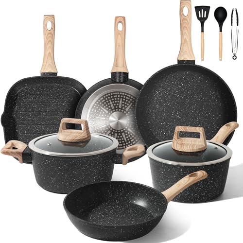 GMISUN Topf und Pfannenset,11-Teiliges...