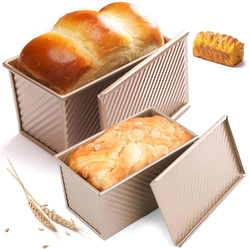 DUBUOZA Antihaft Brot Toastform mit Deckel 2...